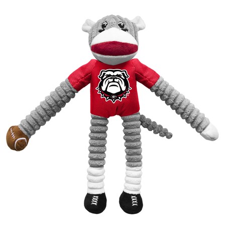 Little Earth Productions Georgia Bulldogs Sock Monkey Pet Toy LEP157-GA